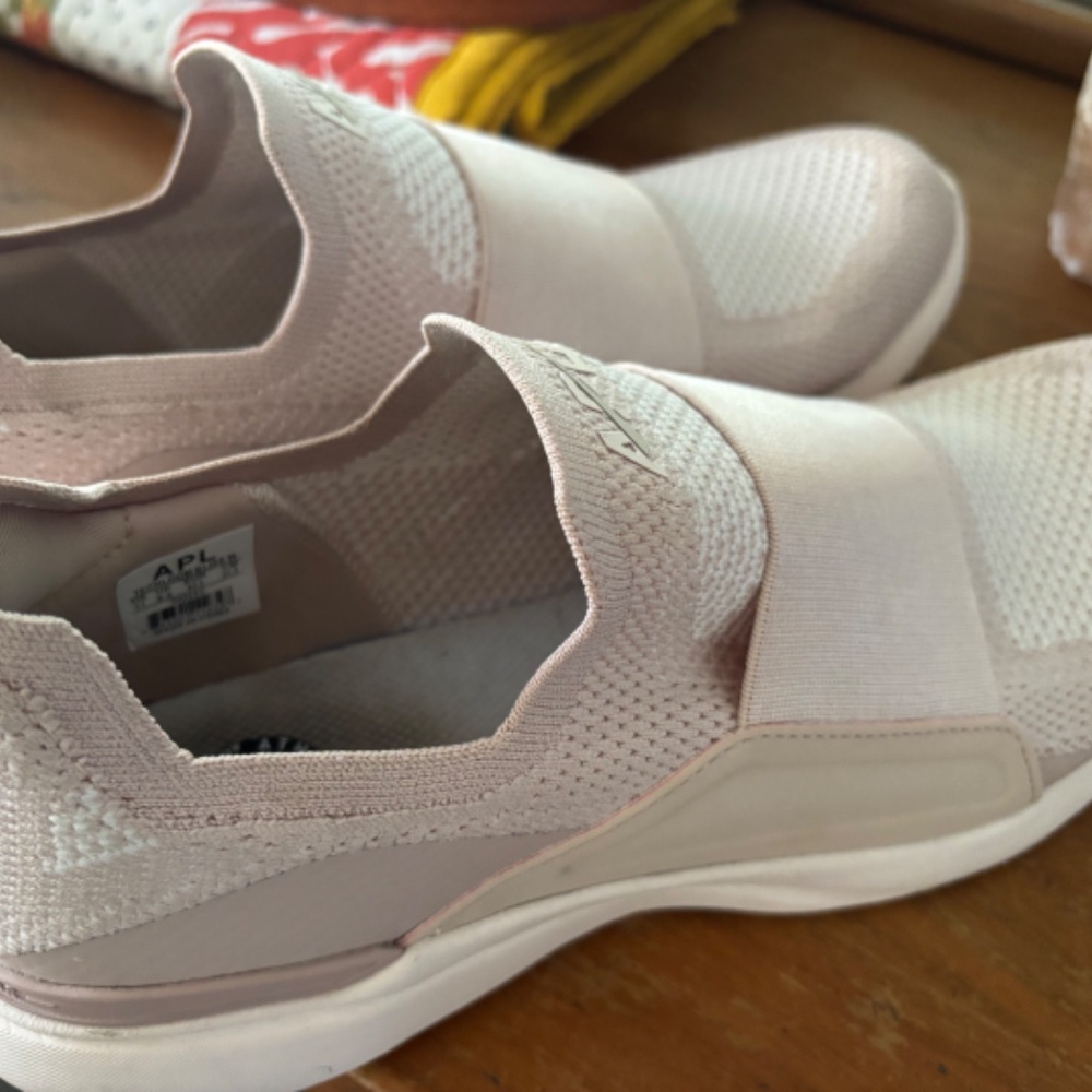 APL Light Pink Athletic Slide Sneakers